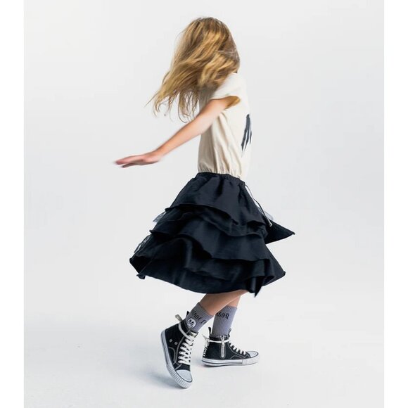 Nununu Rawk Layered Dress in Black - Picture 4 of 5